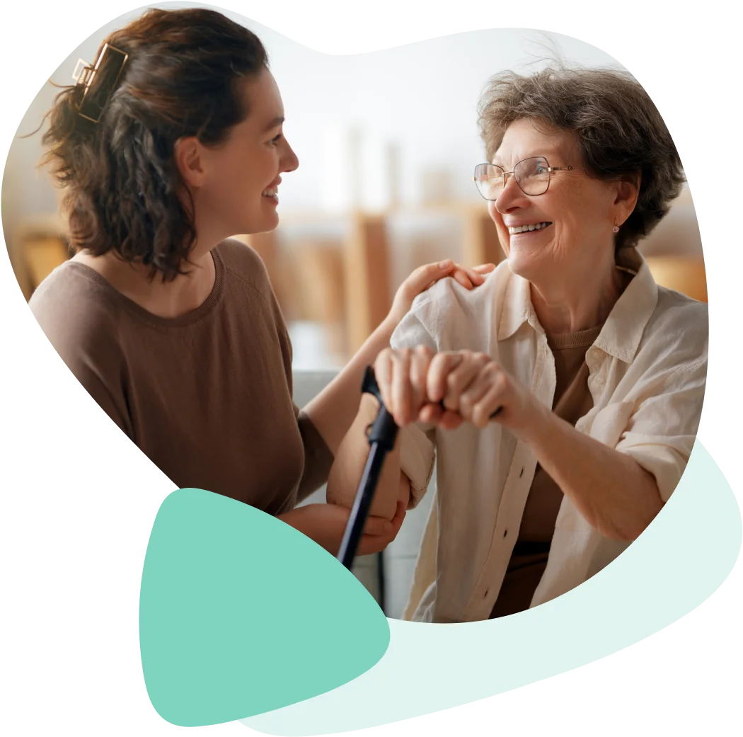 Cette image illustre le concept de simplification de l’accès aux soins et aux services à domicile